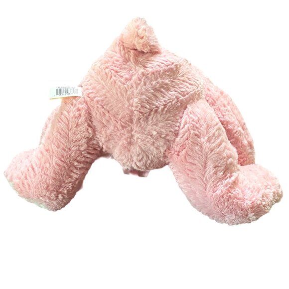 Valentine Pink Teddy Bear Plush 14" Smiling Hearts Love Gauzy Bow Girl Gift - Picture 6 of 10